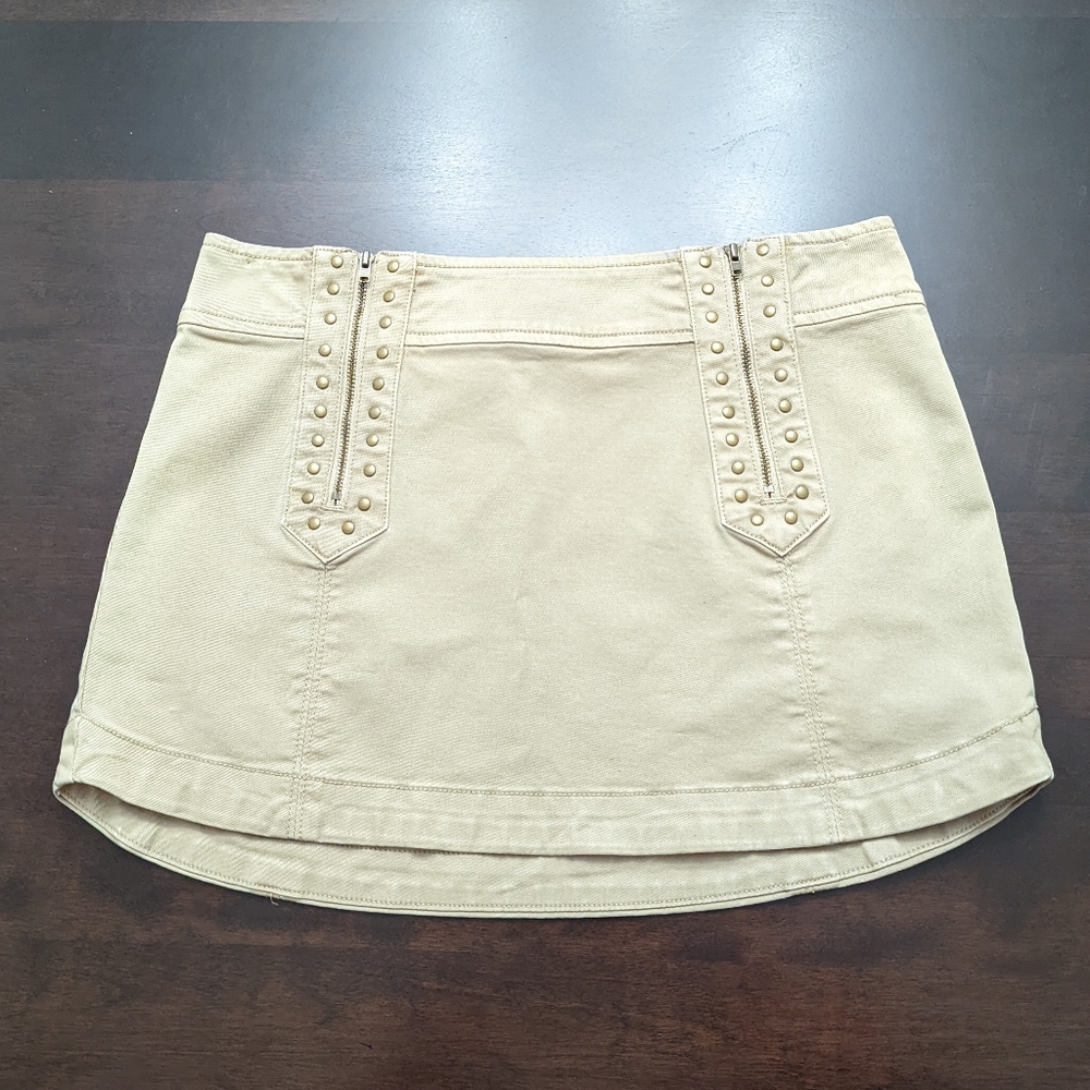 Free People Runaway Love Studded Mini Skirt